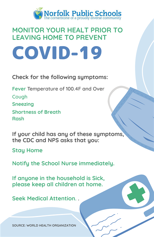 CDC Message on COVID and our Schools